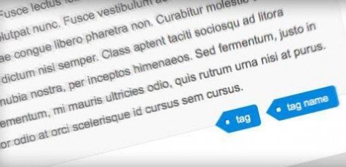 Pure CSS3 Post Tags