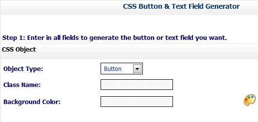 CSS Button & Text Field Generator