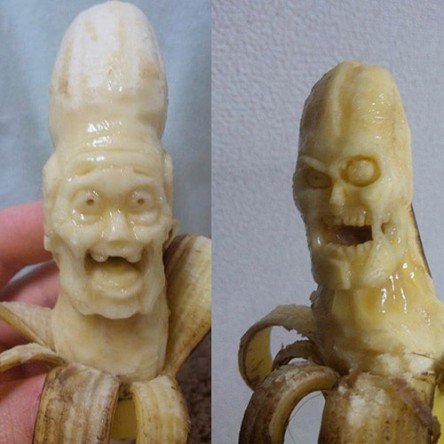 banana carving