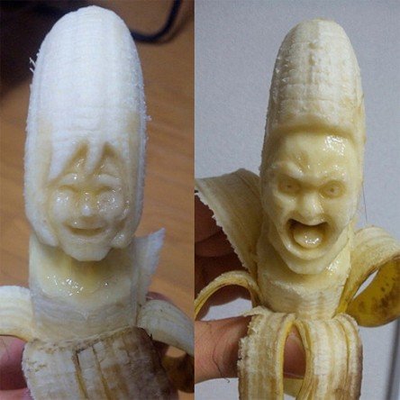 banana carving