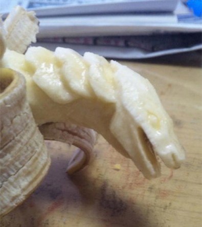banana carving