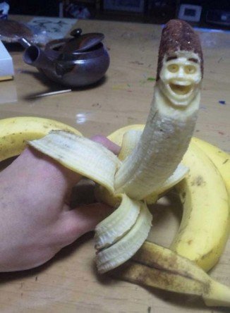 banana carving