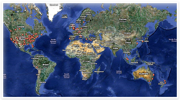 Interactive maps for websites