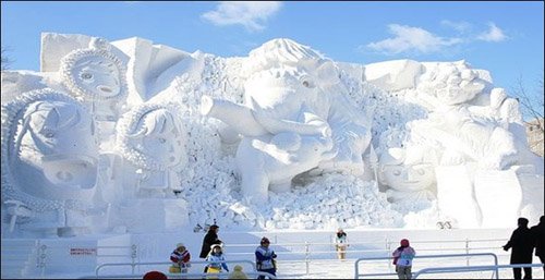 snow sculptures