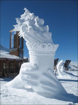 snow sculptures