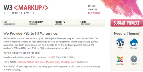 w3-markup