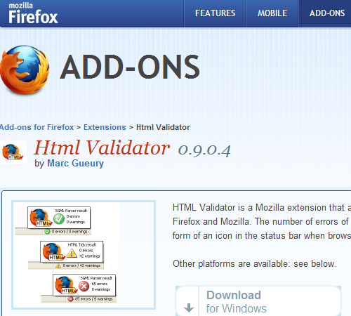 HTML Validator