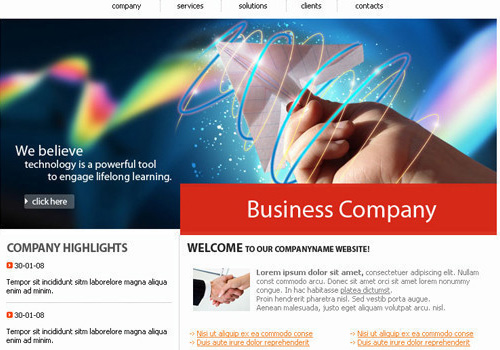 web template web template