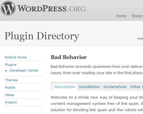 Bad-Behavior