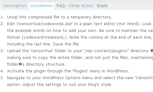 CENSORTIVE-PLUGIN