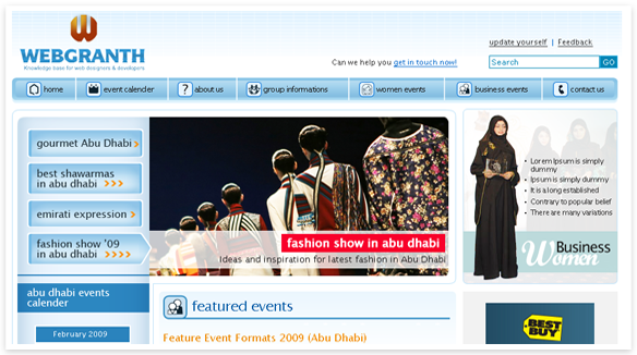 Post Thumbnail of Best Photoshop Template August 2011- PSD Website template Download Free