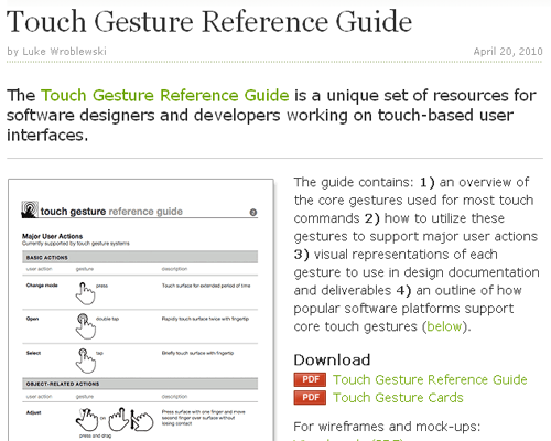 Mobile Cheat Sheets 