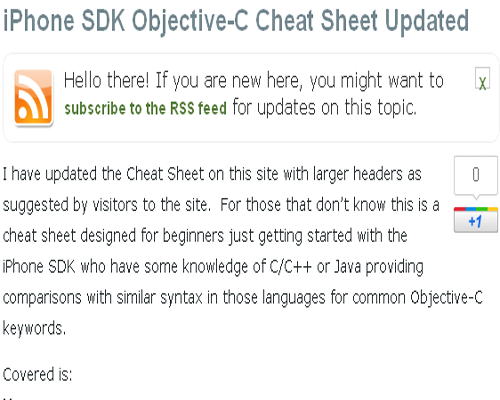 Mobile Cheat Sheets