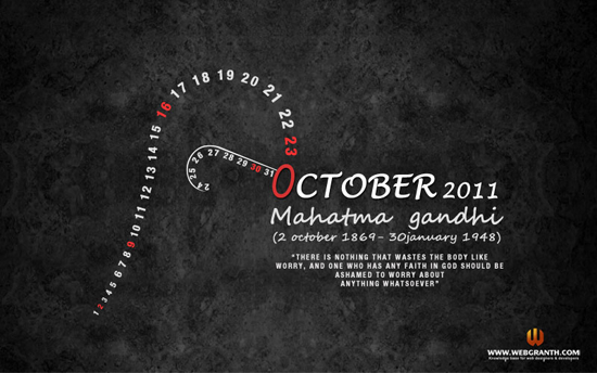 Image of the Nation Desktop calendar wallpaper October 2011