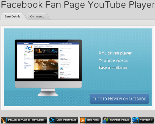 Facebook Skins and templates