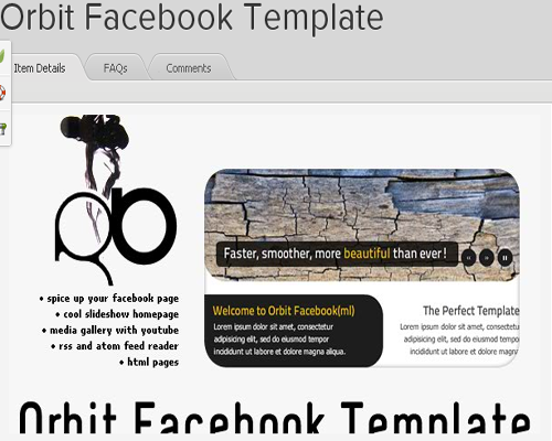 Facebook Skins and templates