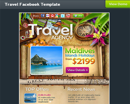 Facebook Skins and templates