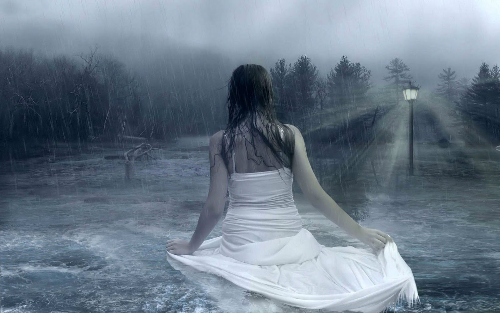 Rain Desktop Background