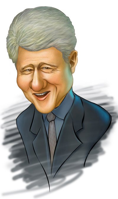 Bill Clinton Caricature Image