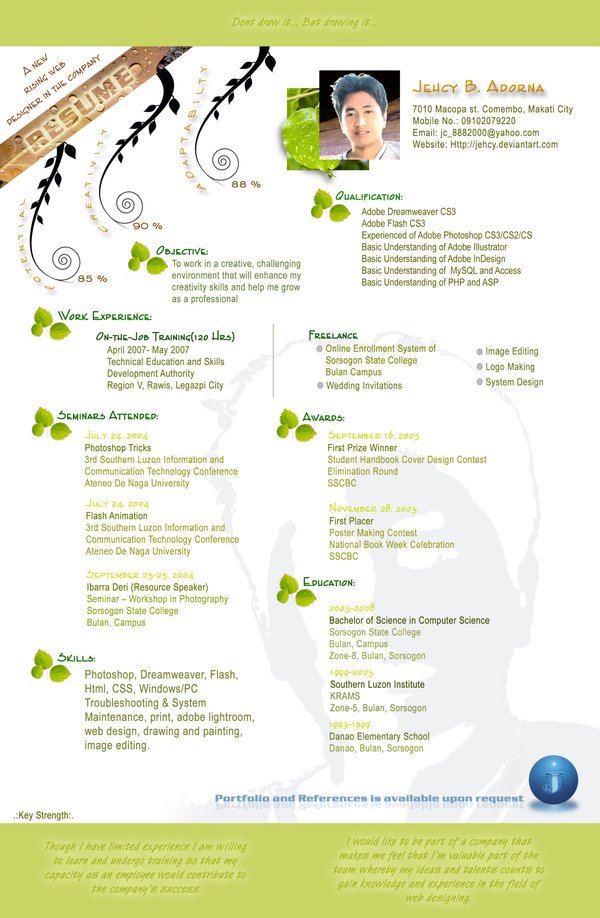 latest resume format for experienced