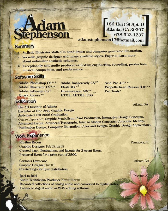 design my resume