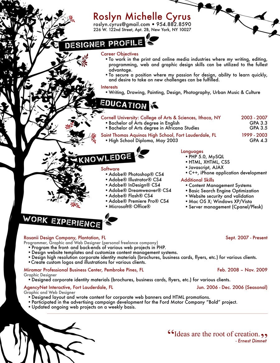 Rozmichelle Resume Design