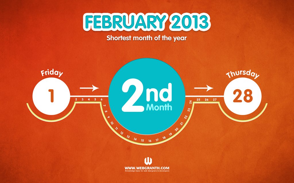 HD February 2013 Calendar Wallpaper HD February 2013 Calendar Wallpaper
