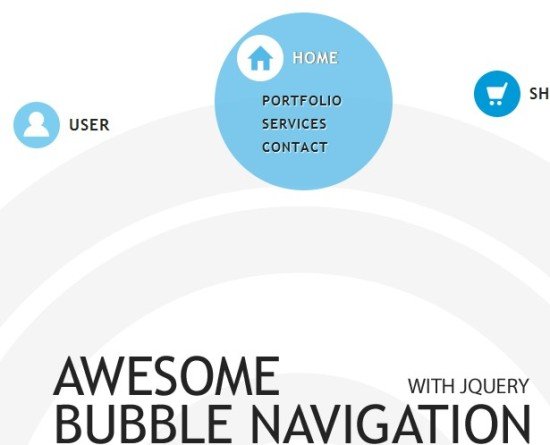 Awesome Bubble Navigation Awesome Bubble Navigation