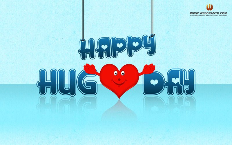 Valentine Hug day wallpaper calender 2012 February photo image