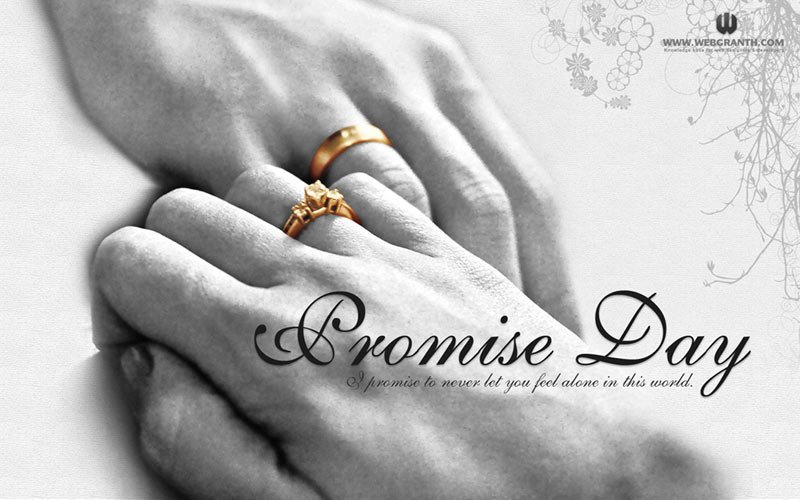 Valentine promise day wallpaper calender 2012 February photo image