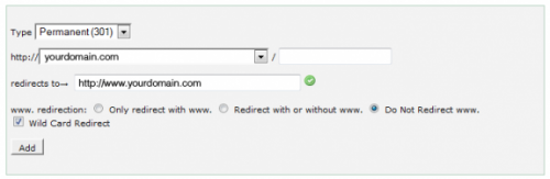 non WWW to WWW cPanel