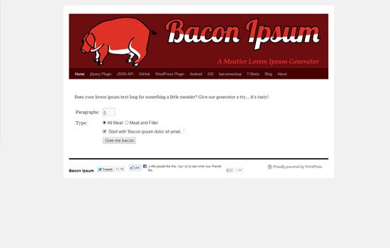 BACON IPSUM