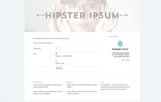 HIPSTER IPSUM