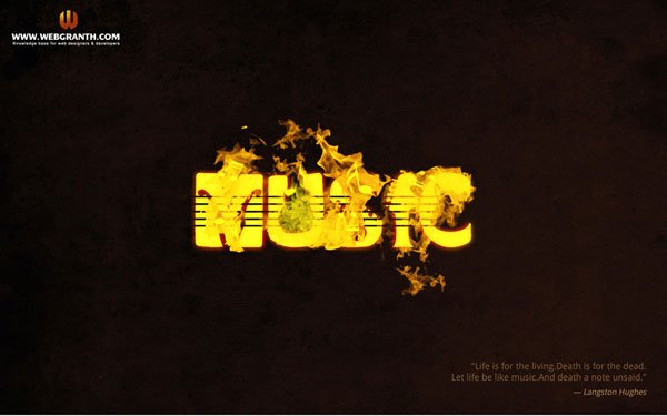 Wide Screen Music Wallpaper