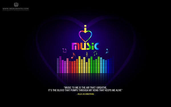 Music Wallpaper for Romantic Music Lover