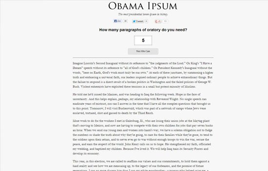 OBAMA IPSUM