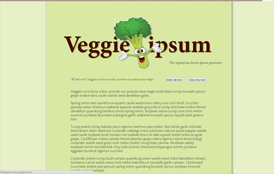 VEGGIE IPSUM