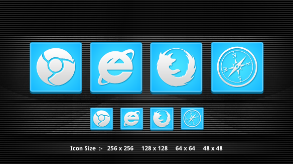 Web Browser Flat Icon Set