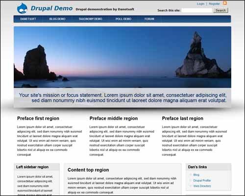 Danland Free Drupal Theme