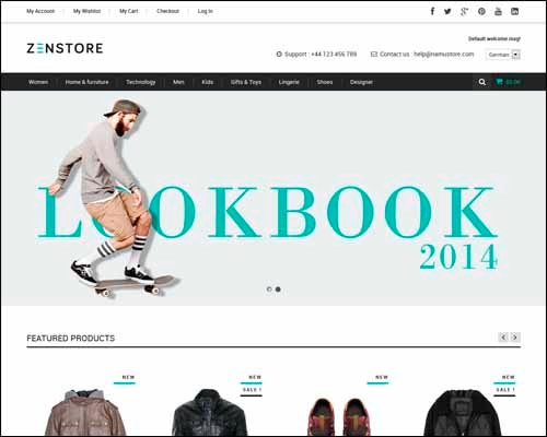 Zenstore responsive magento theme