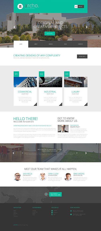 Architectural WordPress Theme