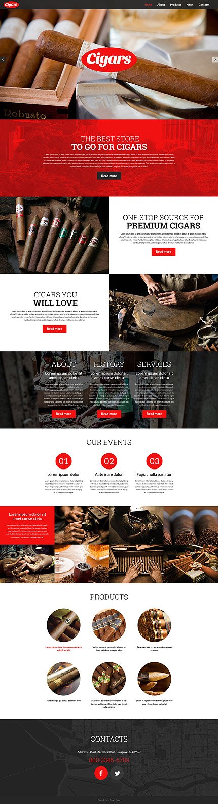 Tobacco WordPress Template