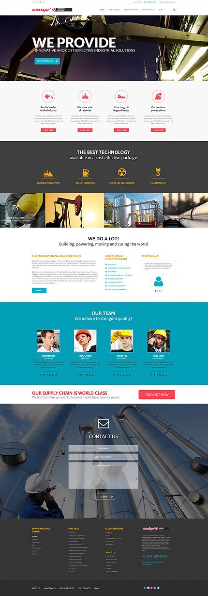 Industrial Agency WordPress Theme