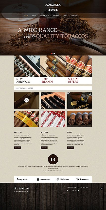 Tobacco WordPress Theme