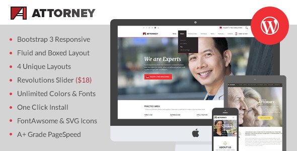 Attorney WordPress Theme