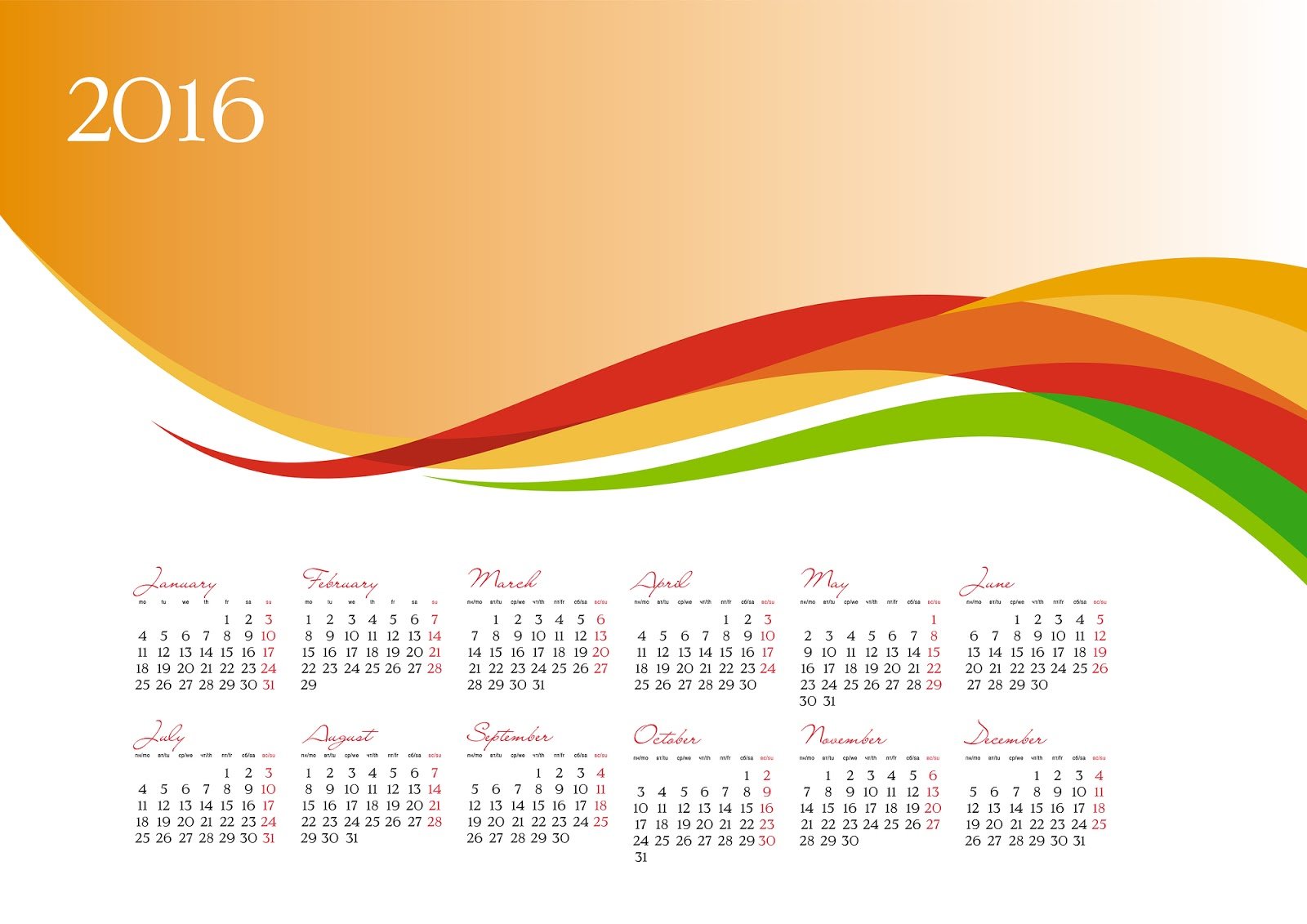 Calendar Background 2016 : Year calendar wallpaper download free Calendar Background 2016 : Year calendar wallpaper download free