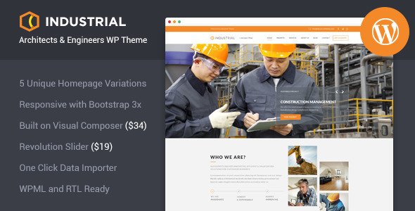 Industrial WordPress Theme