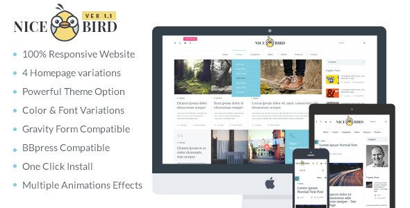 NiceBird WordPress Theme