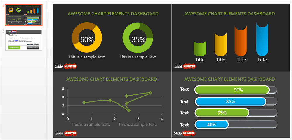 Slidehunter Com Make Delightful Presentations With Free Powerpoint Templates July 2018 Wg Dashboard Powerpoint Template