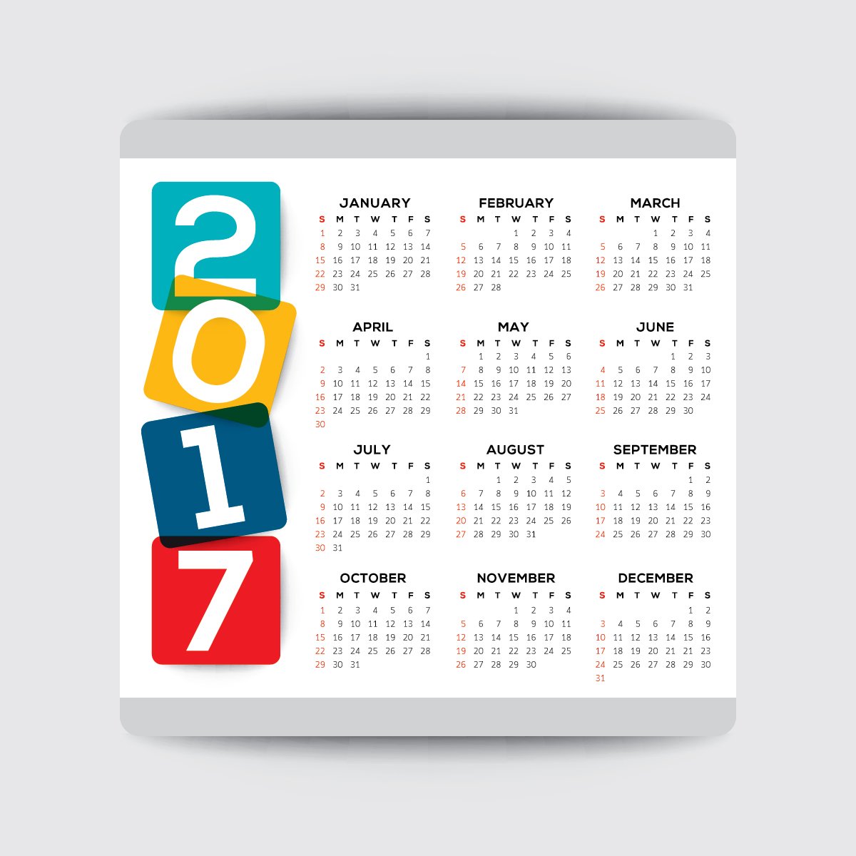 Desktop Calendar 2017